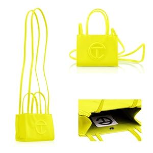 Telfar Small Shopper Tote Bag in Highlighter Yellow (NWT)